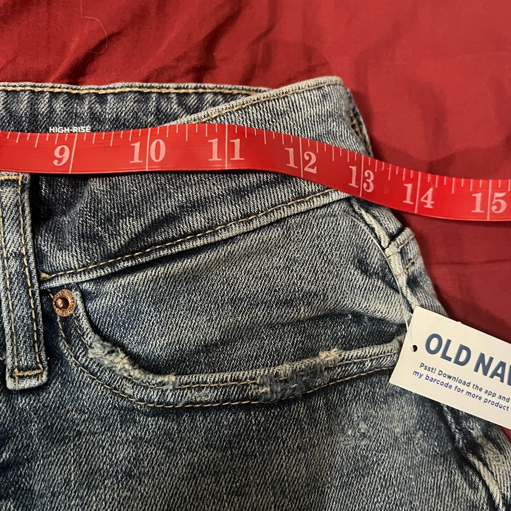 NWT Old Navy Tall High-Rise Curvy OG Straight Denim Jeans Size 4 - Picture 7 of 9